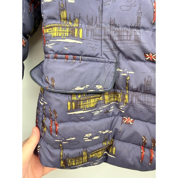 Boden London Print Down Jacket Women's Size 10 Quilted‎ Feather Warm Coat - Picture 6 of 12